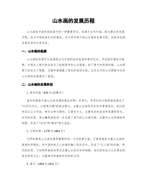 山水画的发展历程