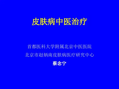 皮肤病中医治疗首都医科大学附属北京中医医院北京市赵炳南