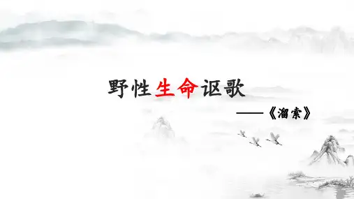 第7课《溜索》课件(共54张ppt)  2021-2022学年部编版语文九年级下册