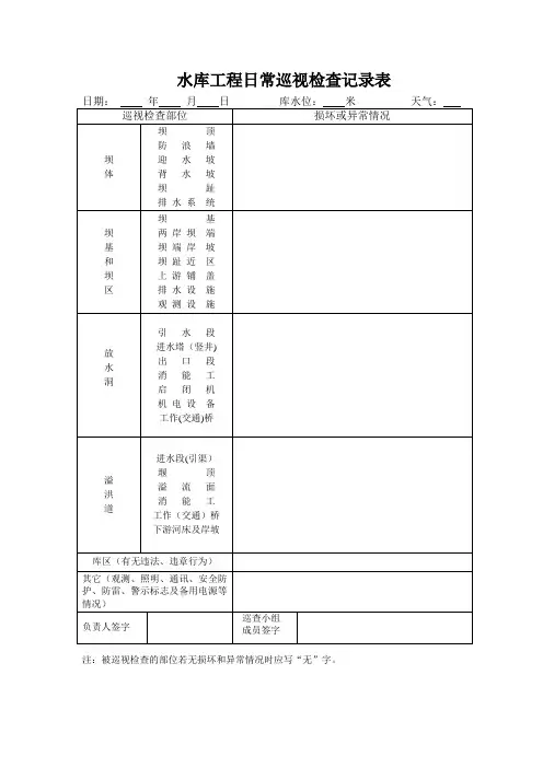 日常巡查
