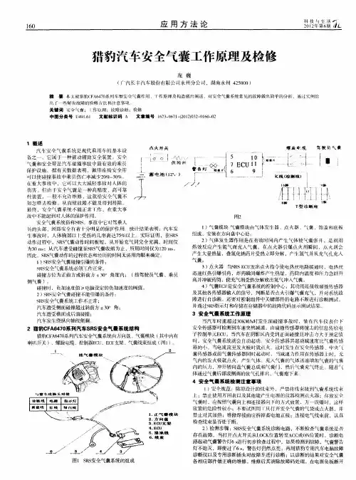猎豹汽车安全气囊工作原理及检修