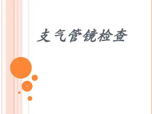支气管镜检查PPT课件