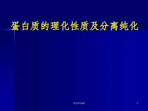 《蛋白质的分离纯化》PPT课件