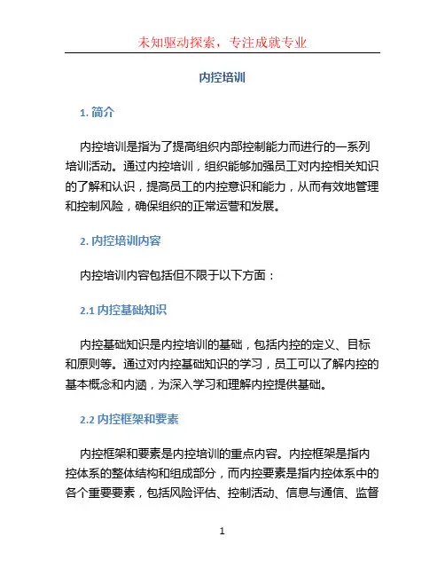 内控培训文档