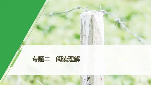 2020版新高考英语二轮复习 浙京津鲁琼版(课件+讲义)专题二 阅读理解第二节二
