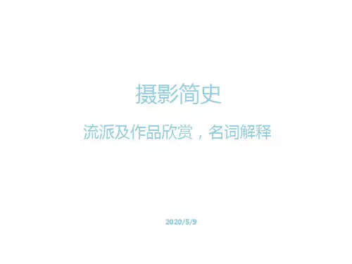 摄影的流派及作品欣赏详解