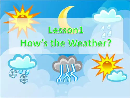 初中英语八年级下册Unit1Lesson1 How’s the Weather 教学课件 (共20张PPT)