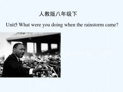 英语人教版八年级下册Unit5_SectionB(2a-2e)