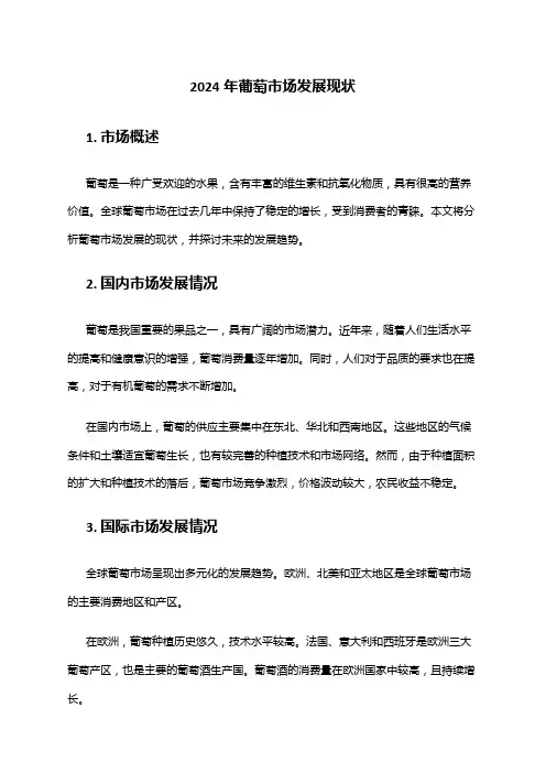2024年葡萄市场发展现状