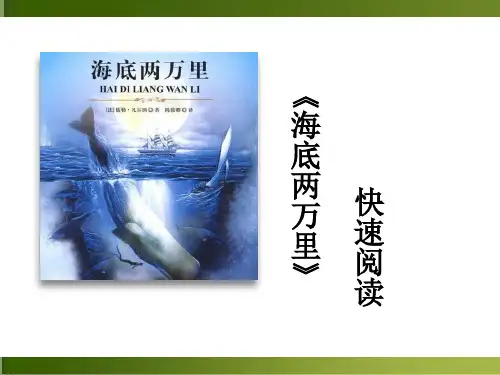 人教版(部编)七年级下册语文：海底两万里：快速阅读