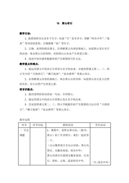 15 黄山奇石