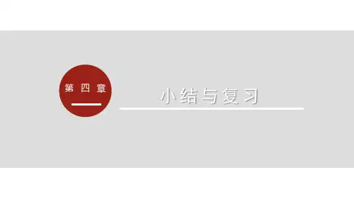 人教版(RJ)八年级物理上册第四章  光现象  小结与复习