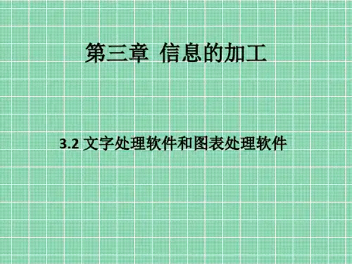 3.2文字和图表处理课件