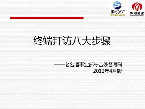 终端拜访八大步骤2012.4版汇总