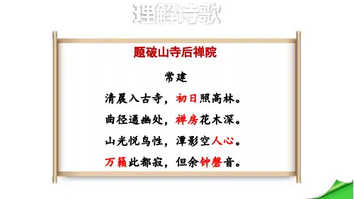 部编版八年级语文下册第六单元《课外古诗词诵读》精美课件