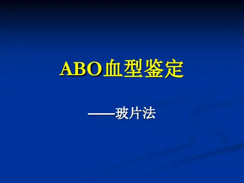 ABO血型鉴定