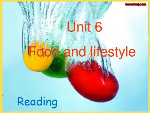 新译林牛津版英语七年级上册Unit6 Food and lifestyle Reading优质课公开课课件(1)