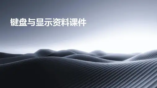 键盘与显示资料课件