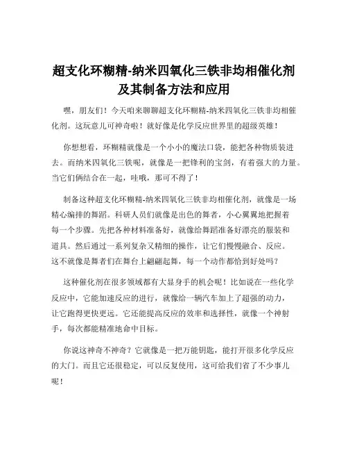 超支化环糊精-纳米四氧化三铁非均相催化剂及其制备方法和应用