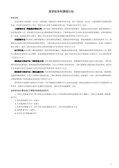 汕头大学商学院课程计划2004-Admissionscn