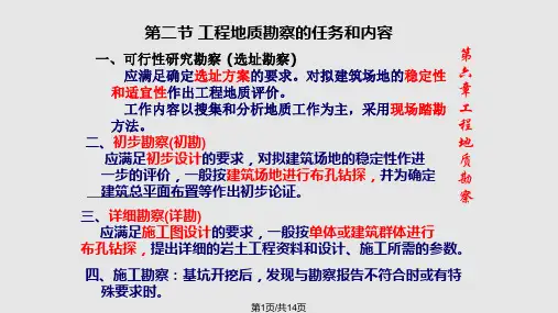 土力学工程地质勘察PPT课件