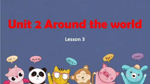英语六年级上册人教新起点 Unit2 Lesson3 课件1