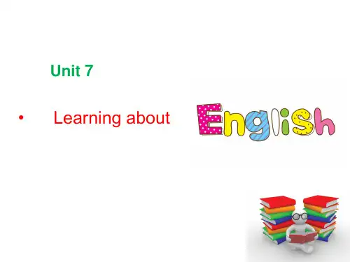 全新版大学英语综合教程2 Unit 7 Learning about English
