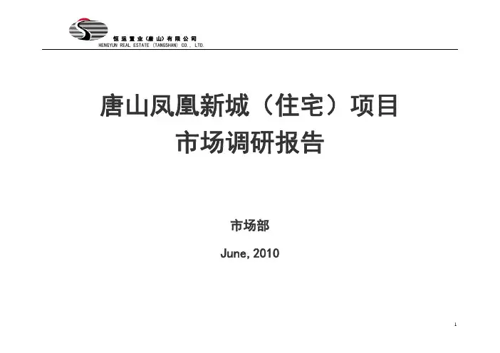唐山市场调研报告
