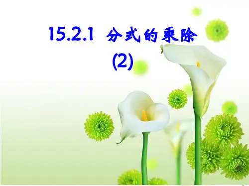 人教版八年级数学上册课件：15.2.1 分式的乘除(2)(共16张PPT)