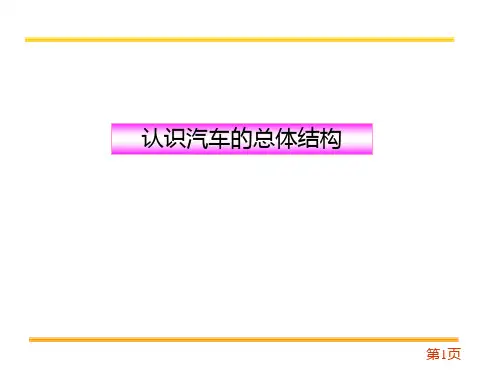 汽车整车结构认识1(PPT56页)
