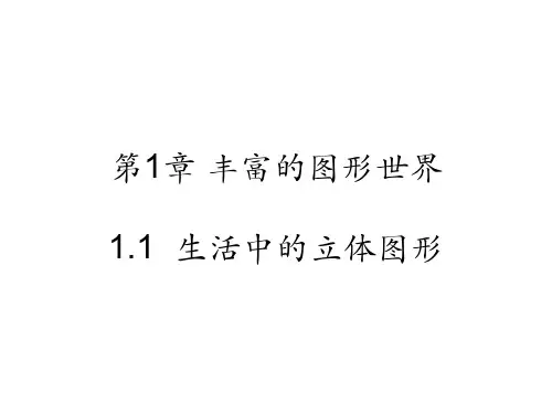 北师大七年级数学上册教学课件：第1章 丰富的图形世界