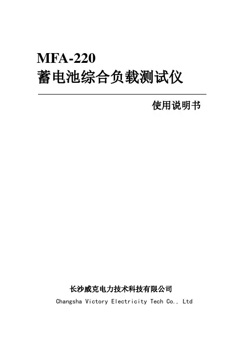蓄电池说明书1