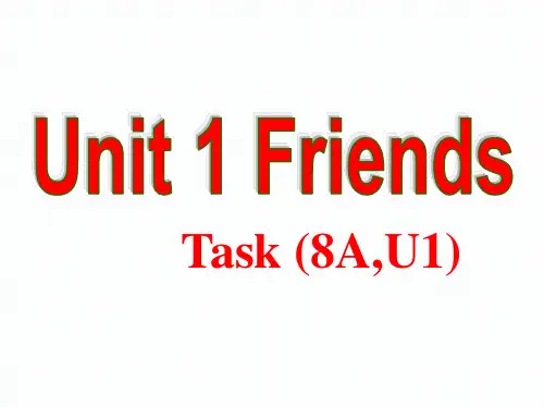 牛津译林版八年级英语上册《nit 1 Friends  Task： My best friends》优质课课件_28