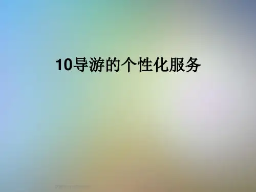 10导游的个性化服务