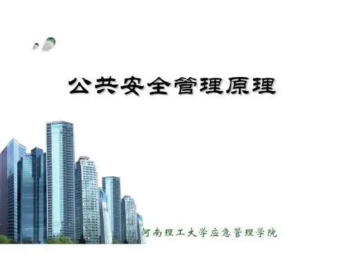 《公共安全管理》PPT课件