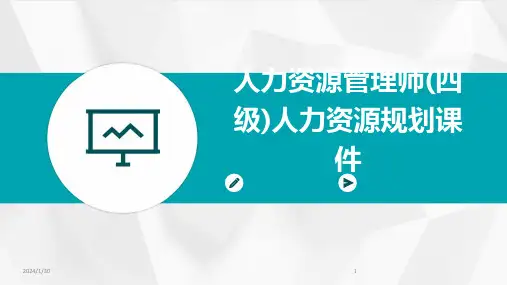 人力资源管理师(四级)人力资源规划课件