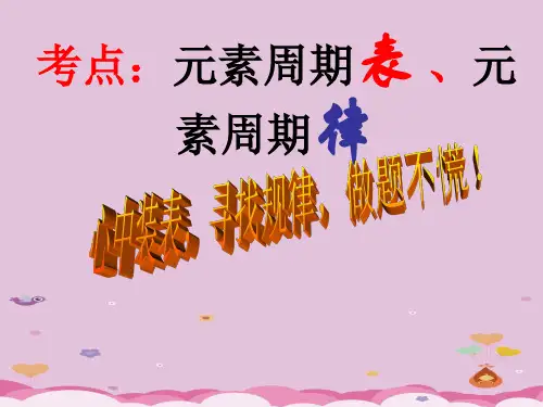 【公开课】高三化学一轮复习 元素周期表、元素周期律(课件)(共17张PPT)优质课件PPT