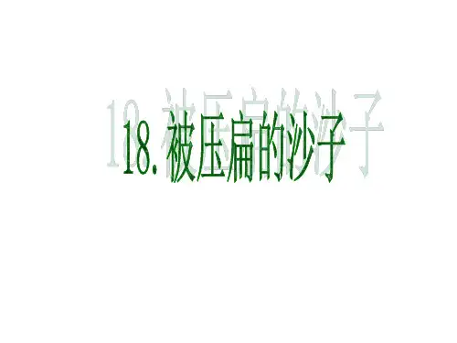 人教版八年级语文上册原创第18课《被压扁的沙子》(21张ppt)课件