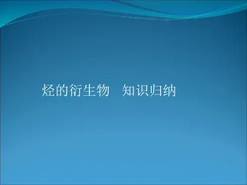 高三化学烃的衍生物性质归纳总结课件.ppt