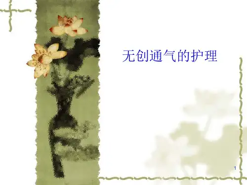 无创通气的护理PPT课件