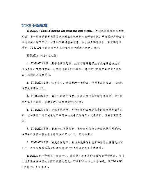 tirads分级标准