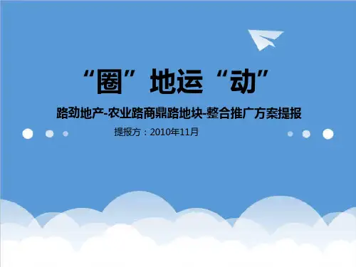 推荐-20XX路劲地产郑州市农业路商鼎路地块整合推广方案提报225p 精品