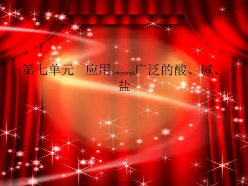 九年级化学下册 第7章《应用广泛的酸、碱、盐》复习课件初中