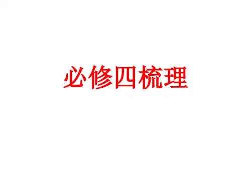 高中语文必修四教材梳理