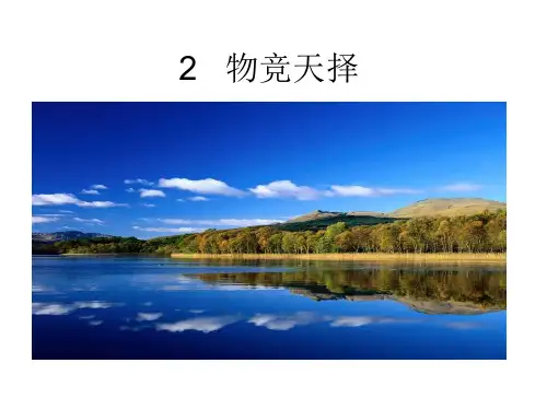 六年级下册科学课件1.2 物竞天择 (2)｜ 湘教版(三起) (共8张PPT)