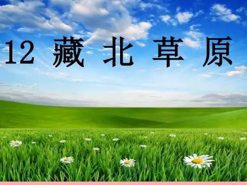 2018年五年级语文上册 第四单元 藏北草原课件1 鄂教版