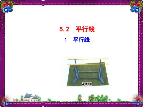 衡中教学课件：5.2.1 平行线