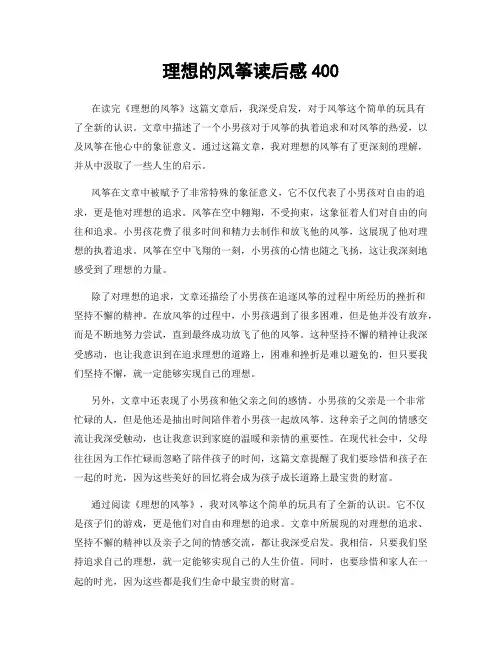 理想的风筝读后感400