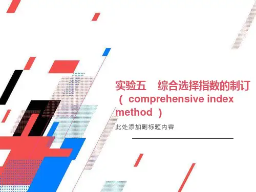 综合选择指数-实验