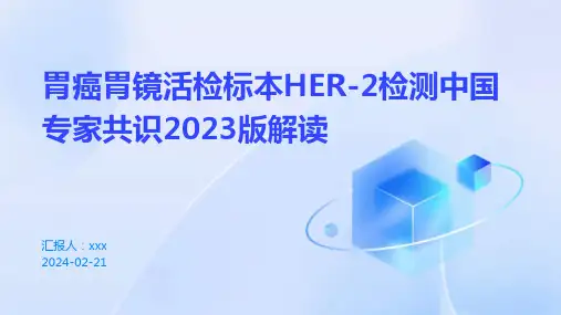 胃癌胃镜活检标本HER-2检测中国专家共识2023版解读PPT课件